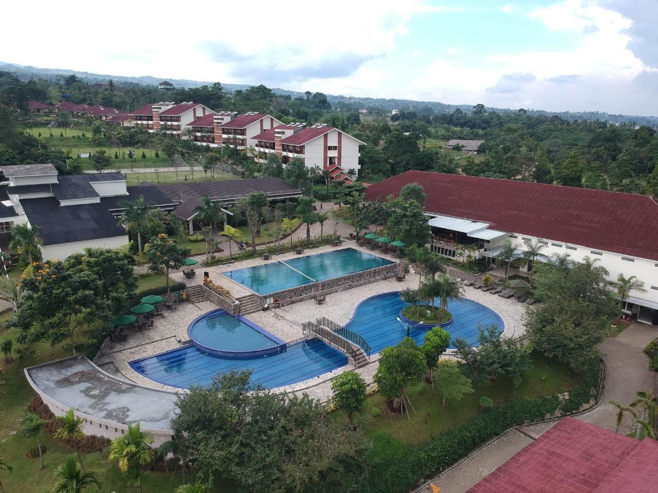 Kolam renang dilihat dari atas